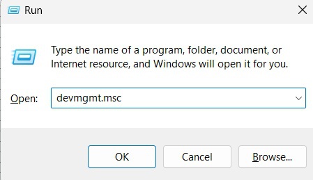 type devmgmt command
