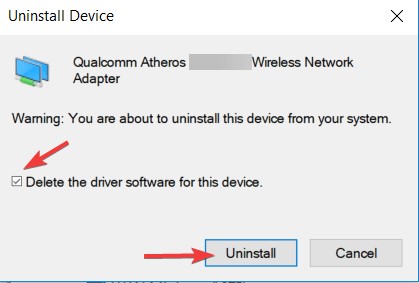 uninstall device