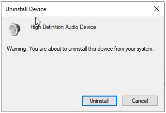 uninstall device