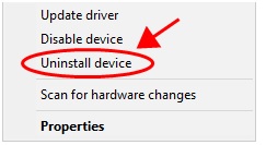 uninstall device