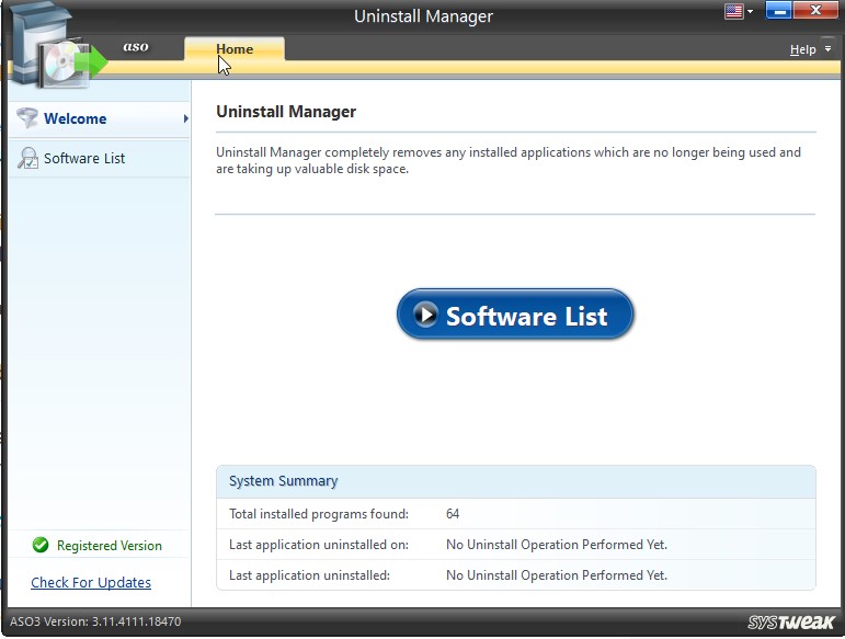 uninstall manager