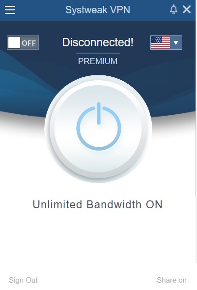 Systweak VPN unlimited bandwidth