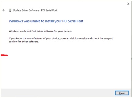 update pci serial port driver