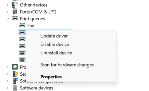 update printer driver