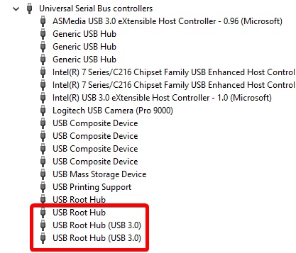 usb roots