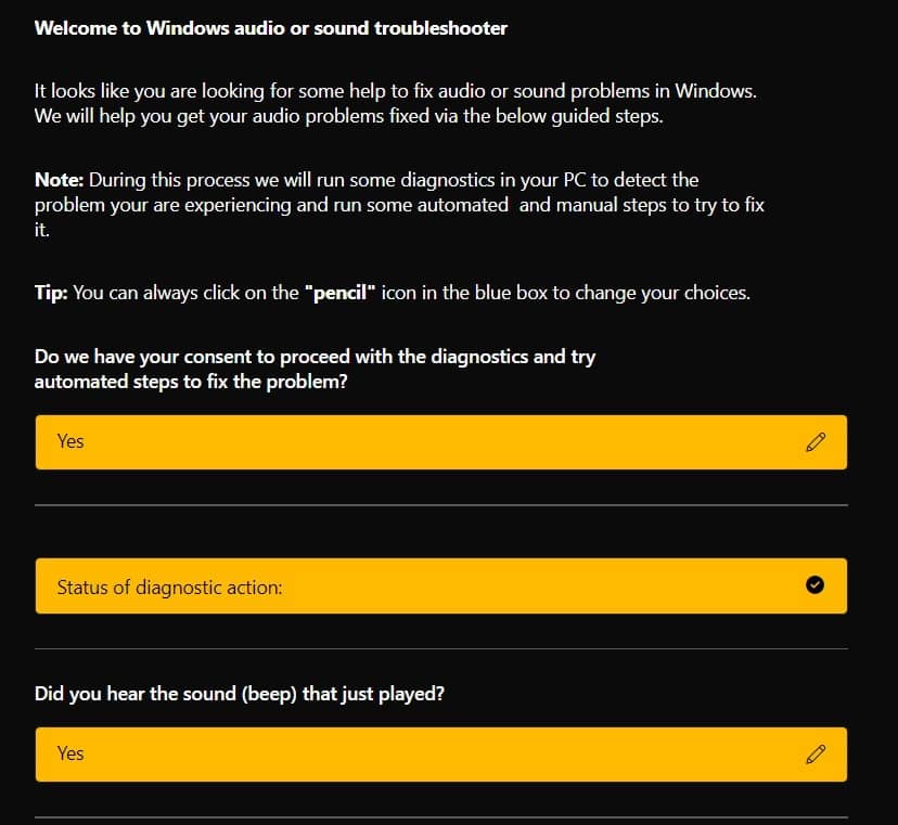 welcome to windows audio or sound troubleshoot
