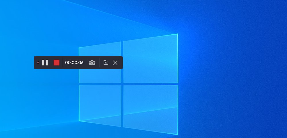 button to pause or stop