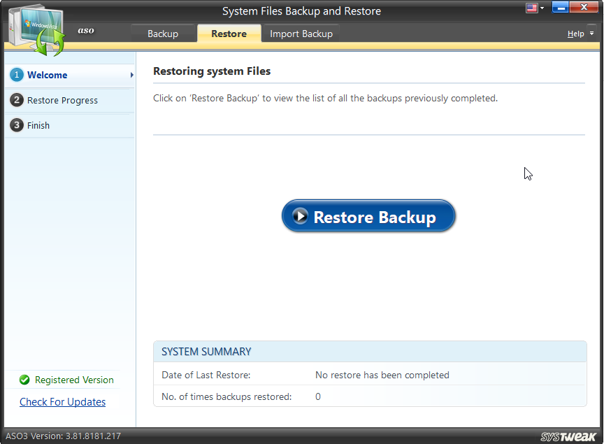 Restore Backup