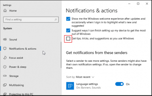Disable Windows Notifications