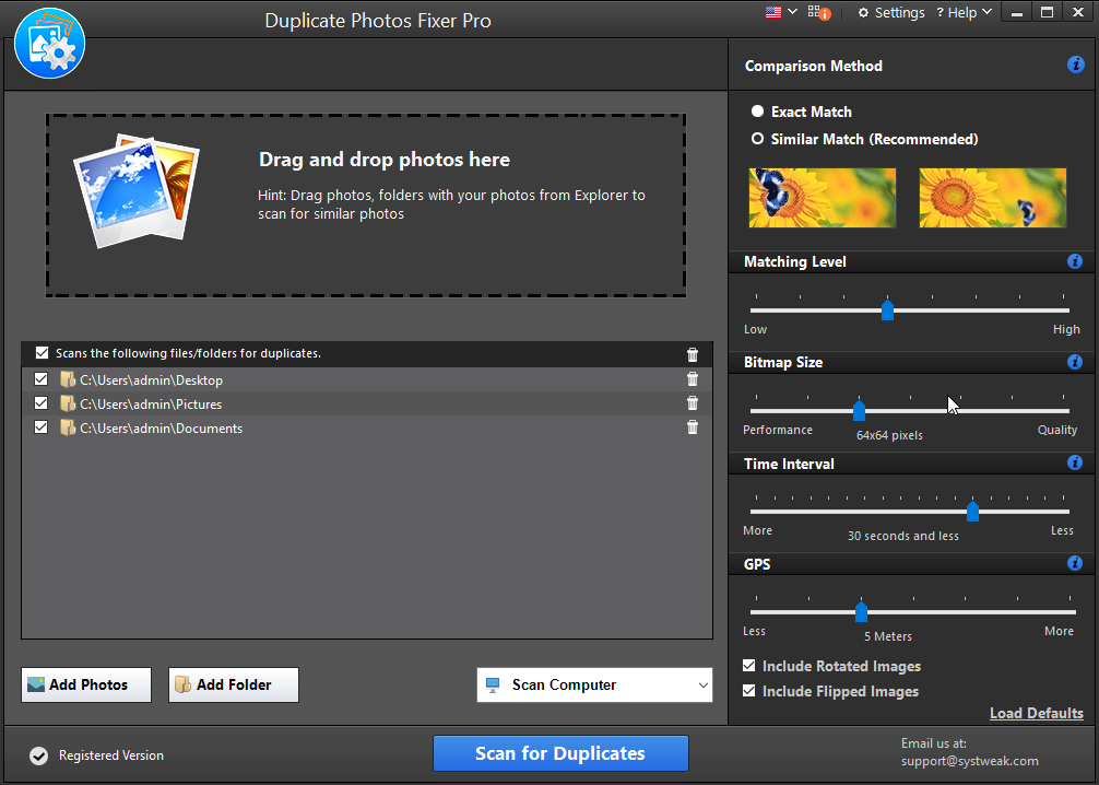 Duplicate Photos Fixer Pro_Settings