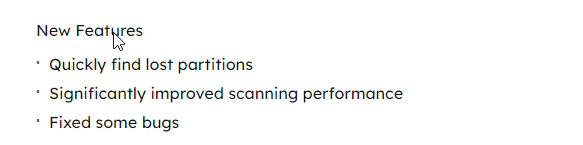 EaseUS Data Recovery_What's New
