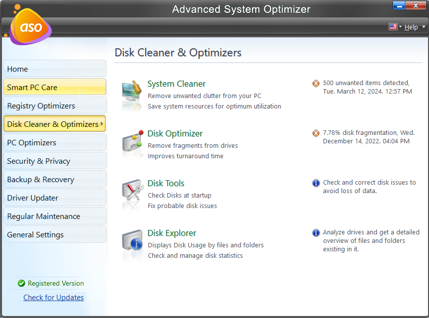 disk cleaner and optimizers
