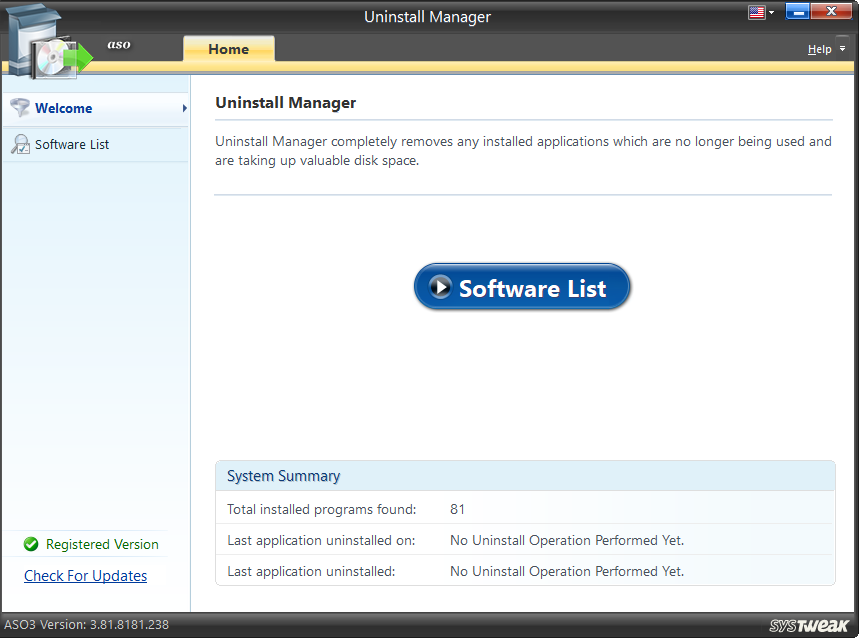 Uninstall Manager