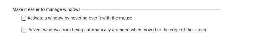 Activate a Window by hovering over it with the mouse option