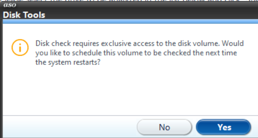 Asking for permission - tool may require exclusive access to the drive