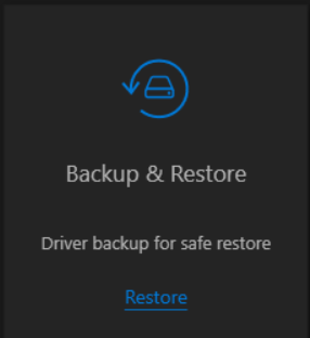 backup and restore
