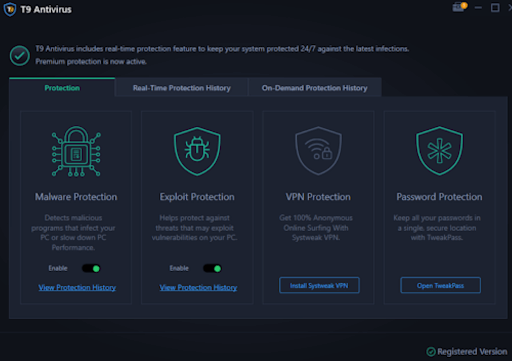 check for malware protection