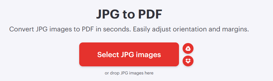 choose images to PDF - ILove PDF