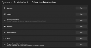 Choose Network Adapter Troubleshooter