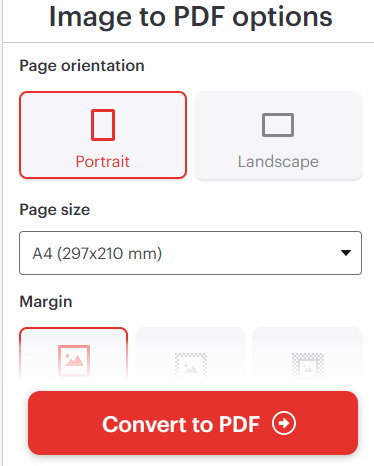 Choose Page Orientation - ILove pdf