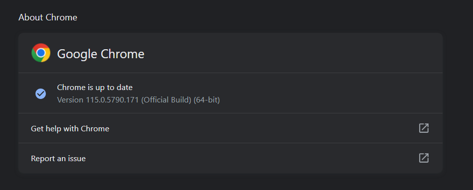 chrome about setting