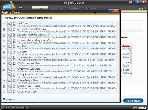 clean all selected items