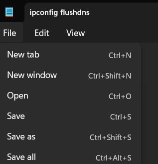 Click on Save as an option