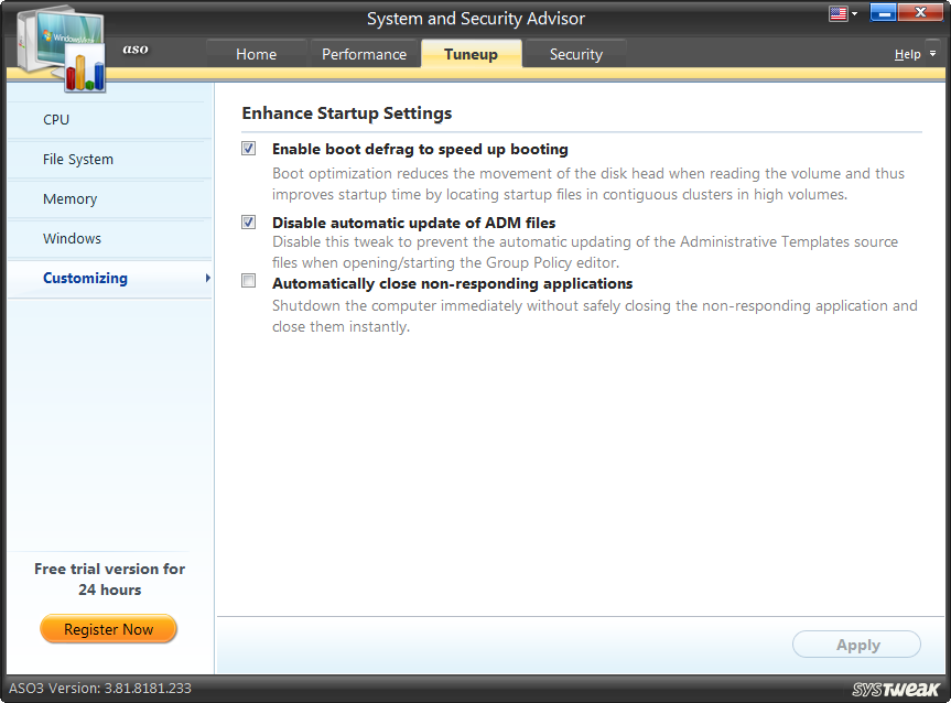 Advanced System Optimizer
