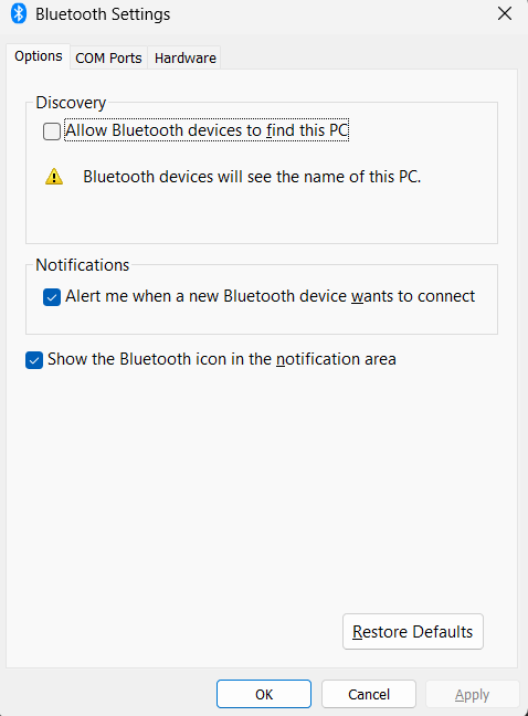 windows 11 turn on bluetooth missing