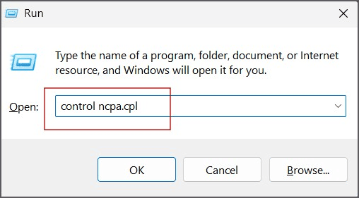 control ncpa.cpl