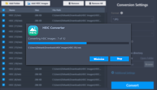 Converting HEIC images to JPG in bulk