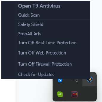 deactivating the antivirus software