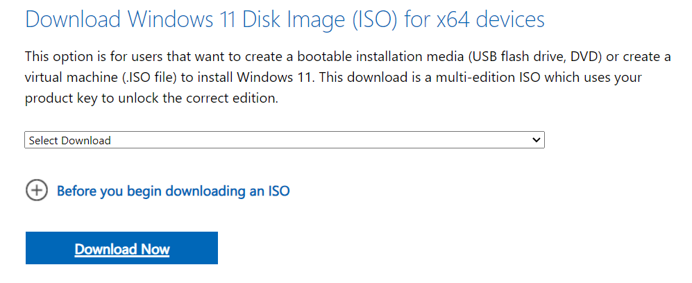download ISO image