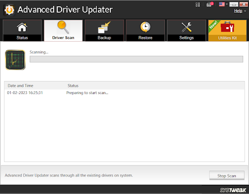 driver scanning