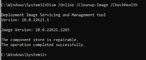 enter checkhealth command