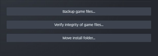 find option to Verify integrity of game files