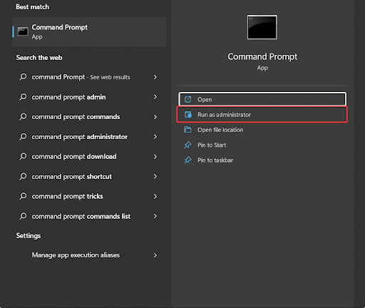 Found option to run as Administrator