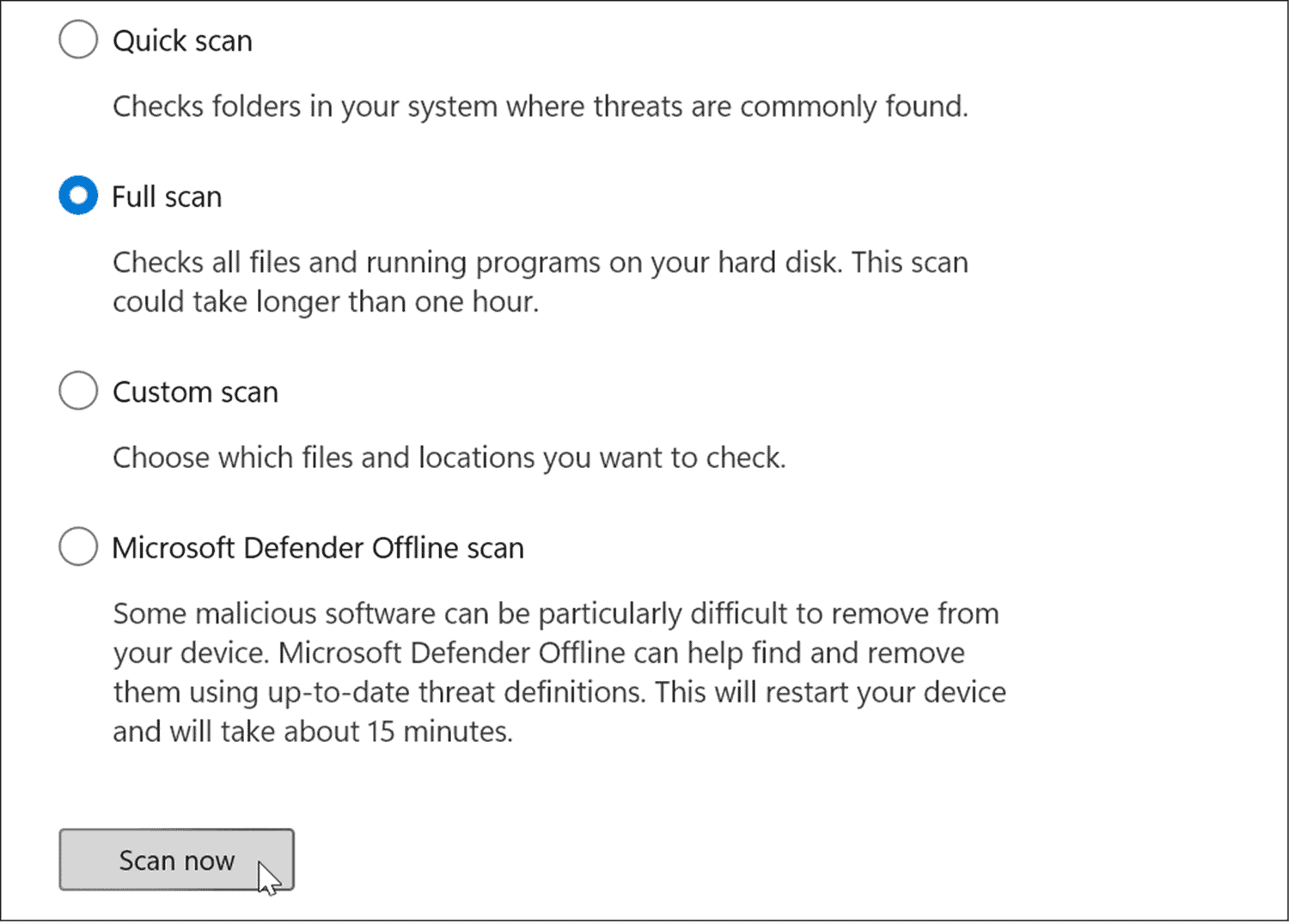 full scan windows 11 keeps crashing