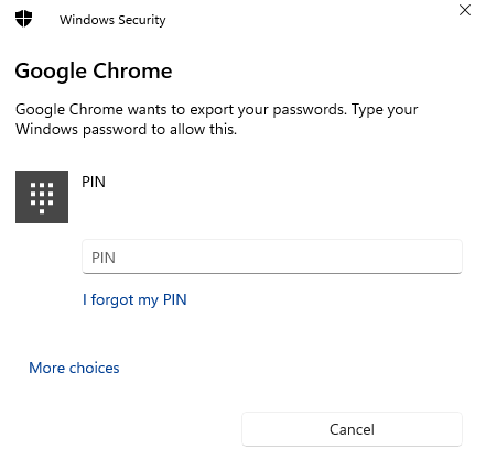 google chrome asking for pc login