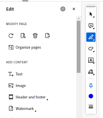 Highlight option in vertical floating bar