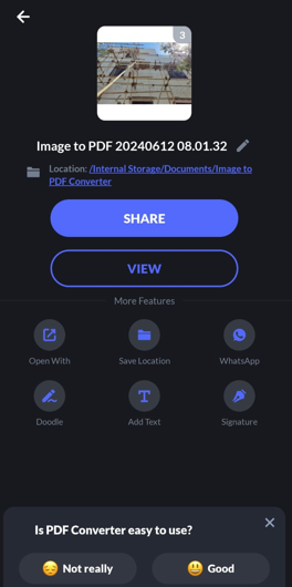 images converted into pdf