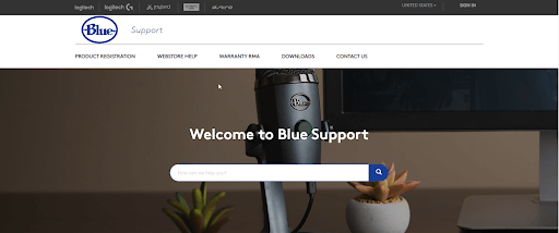login to Blue Yeti official website