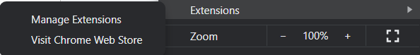 manage extension