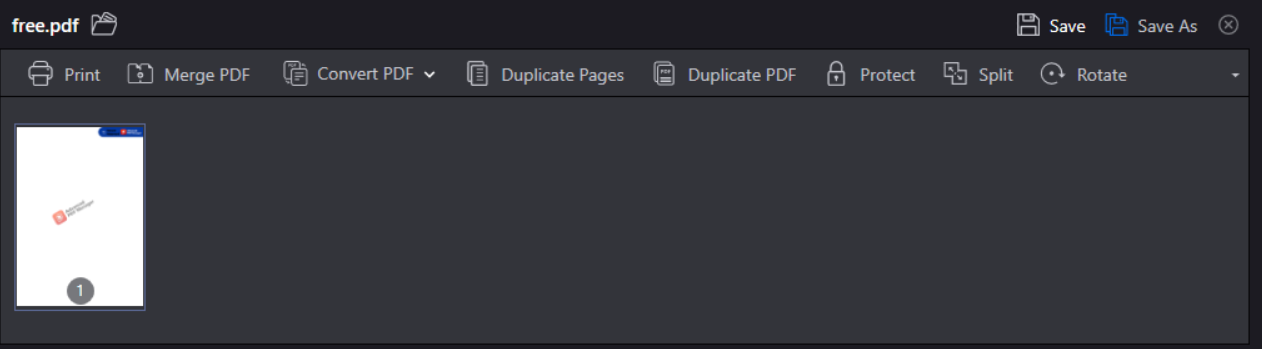 Merge PDF option