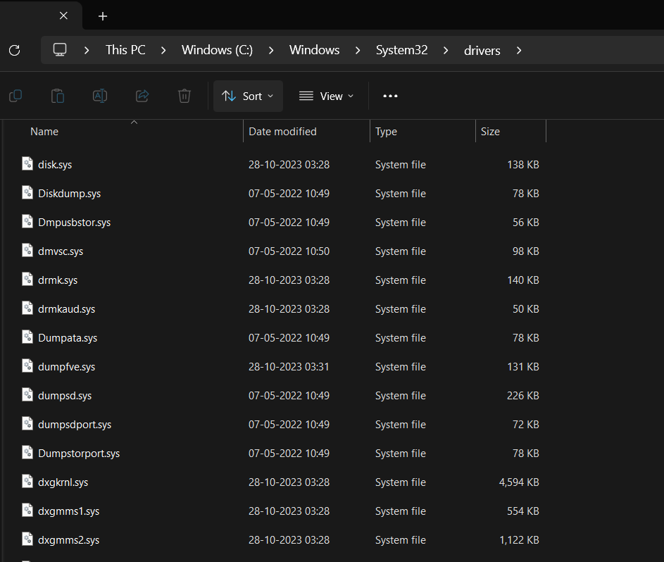 network adapter driver files