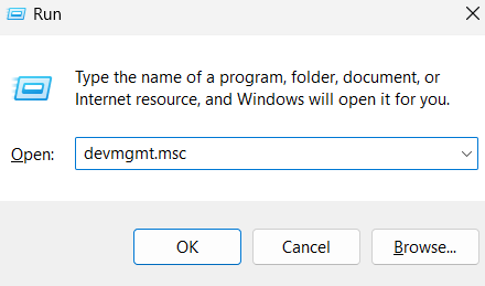 open the device manager on your PC