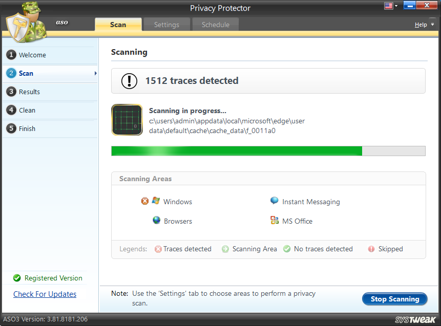 Privacy Protector_ASO_scanning