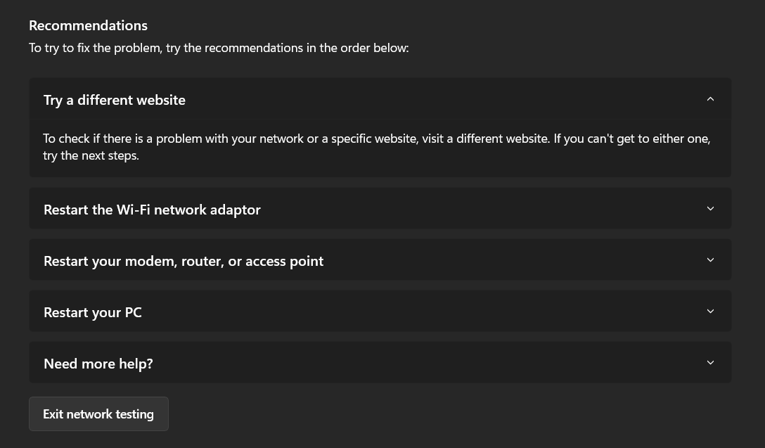 Recommendations - choose from existing issues or describe your issue