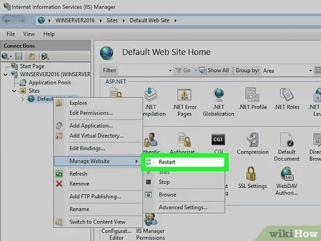 server error in ics application