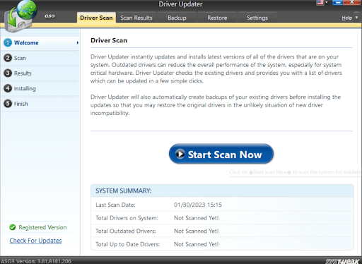 scan pc for outdated drivers